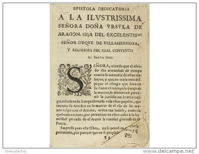 1688 Ca. LIBRO: (LITERATURA). SANCHES, VICENTE: LIRA POETICA CON TODO GENERO DE METROS... - Ohne Zuordnung