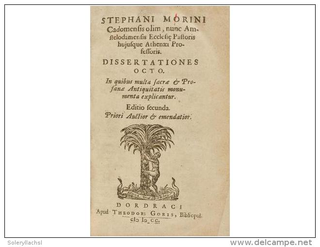 1700. LIBRO: (HUMANIDADES). MORINI, STEPHANI: STEPHANI MORINI CADOMENSIS ILUM, NUNCA... - Zonder Classificatie