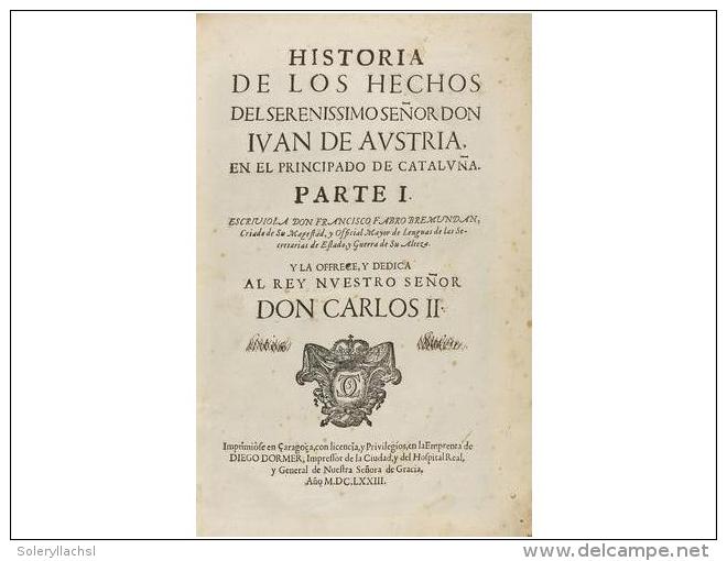 1673. LIBRO: (HISTORIA-ESPA&Ntilde;A). FABRO BREMUNDAN, FRANCISCO: HISTORIA DE LOS HECHOS... - Zonder Classificatie