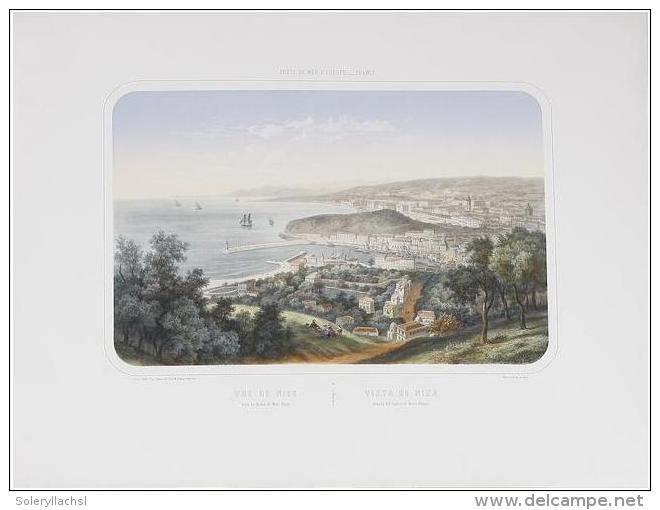 1850 Ca. GRABADO: (NIZA). DEROY; [TURGIS]: FRANCE. PORTS DE MER D&rsquo;EUROPE / VUE DE... - Ohne Zuordnung