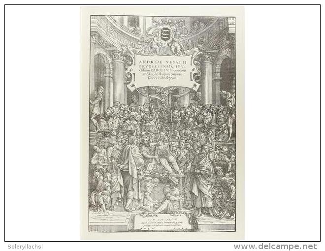 1555. LIBRO: (FACSIMIL). VESALIO, ANDREA: DE HUMANI CORPORIS FABRICA LIBRI SEPTEM.... - Ohne Zuordnung