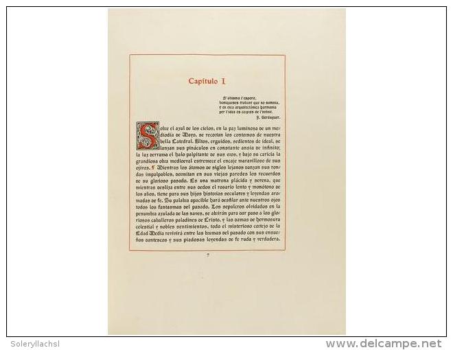 1918. LIBRO: (BARCELONA). CUESTA, C.: SANTA CRUZ Y SANTA EULALIA. Barcelona: Imp.... - Non Classificati