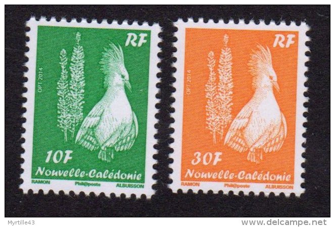 1233A Et 1233B - Cagou Type Ramon 10F Et 30F Avec Millésime 2014 - Cote 20 Euros - Unused Stamps