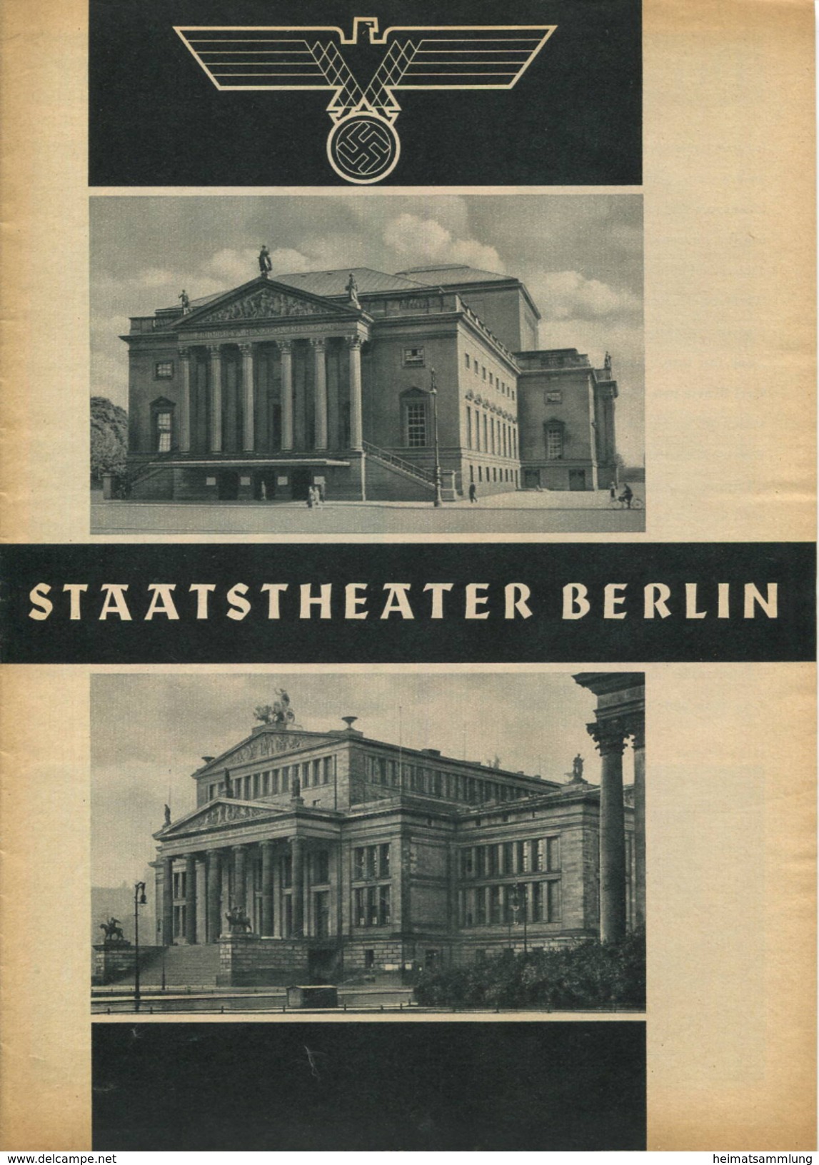 Staatstheater Berlin - Spielzeit 1935/36 - 3 Doppelseiten DINA4-Format mit Vielen Abbildungen - Anni Konetzni Karl Hamme - Theatre & Scripts