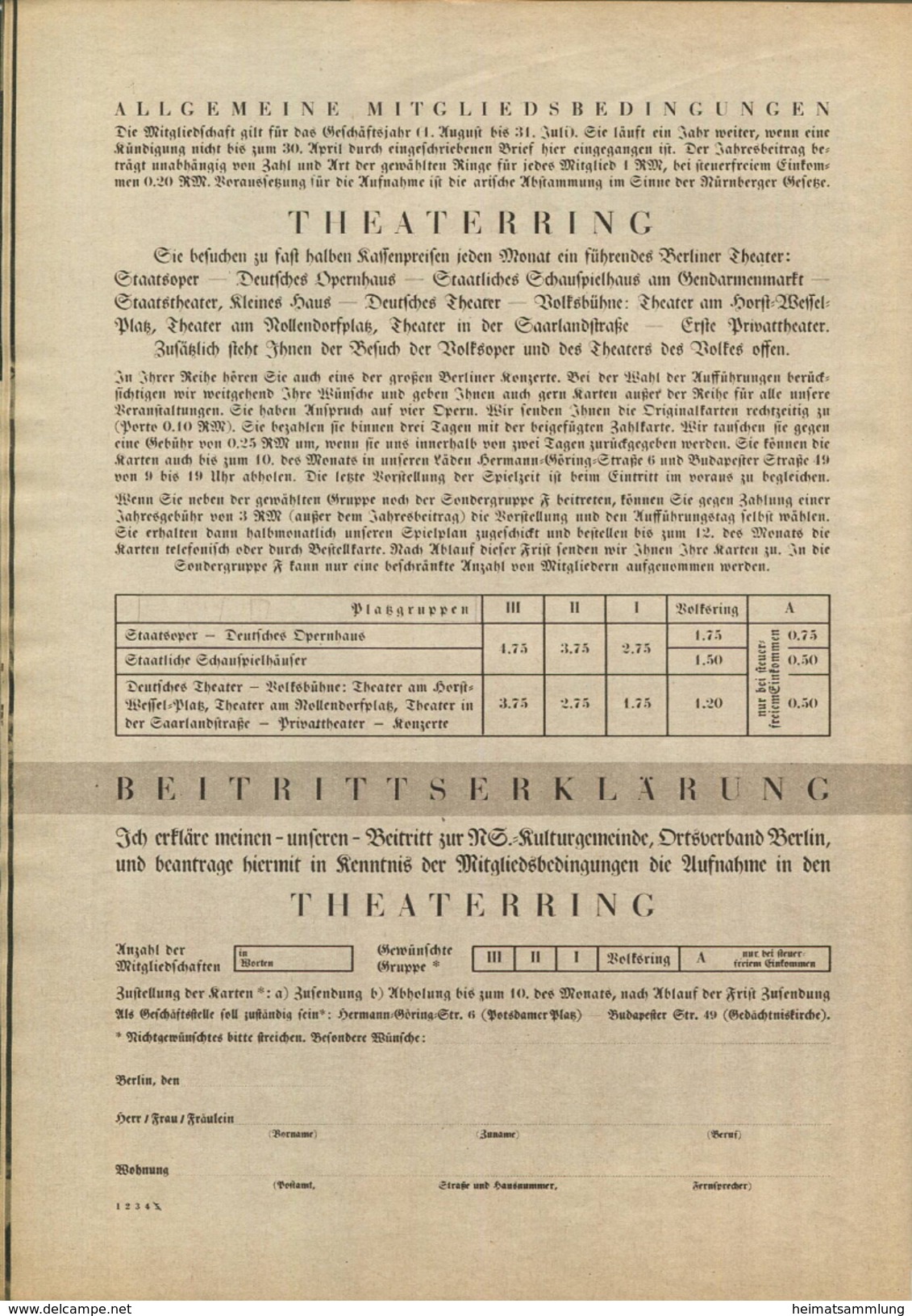 Die Deutsche Arbeitsfront NSG Kraft Durch Freude Berlin - Kulturelle Veranstaltungen 1937/1938  - 32 Seiten Mit Unzählig - Teatro & Danza