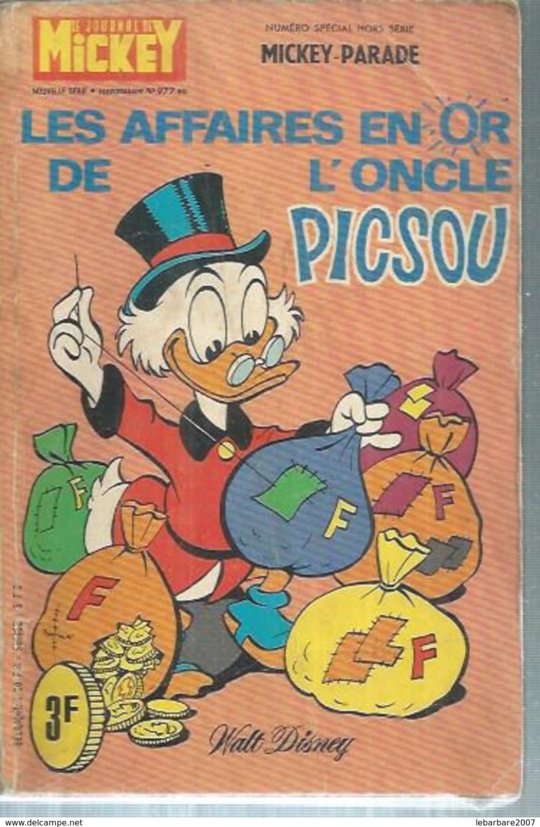 MICKEY PARADE  N° 977 BIS   -  EDI-MONDE 1971 - PICSOU - Petit Format