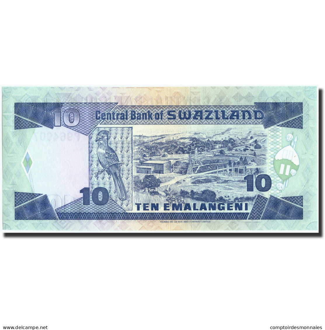 Billet, Swaziland, 10 Emalangeni, Undated (1990-95), Undated (1990-95), KM:20b - Swasiland