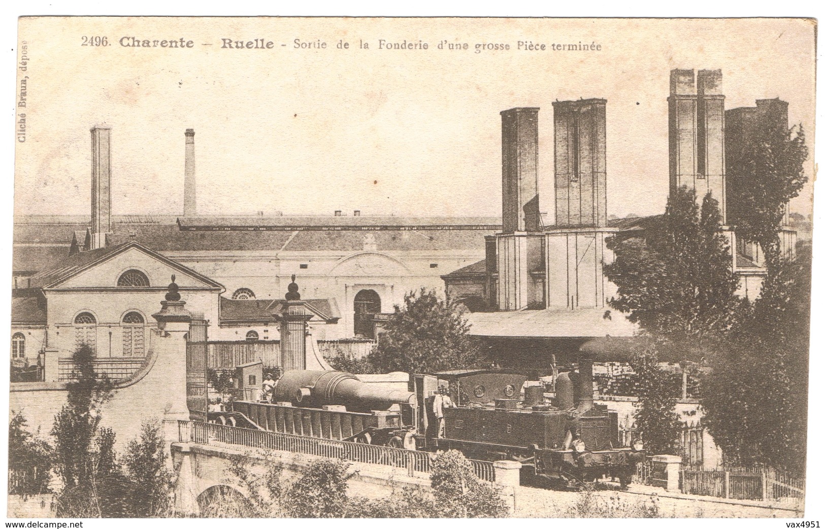 CHARENTE RUELLE  SORTIE DE LA FONDERIE  D UNE GROSSE PIECE TERMINEE   ****    A  SAISIR   **** - Autres & Non Classés