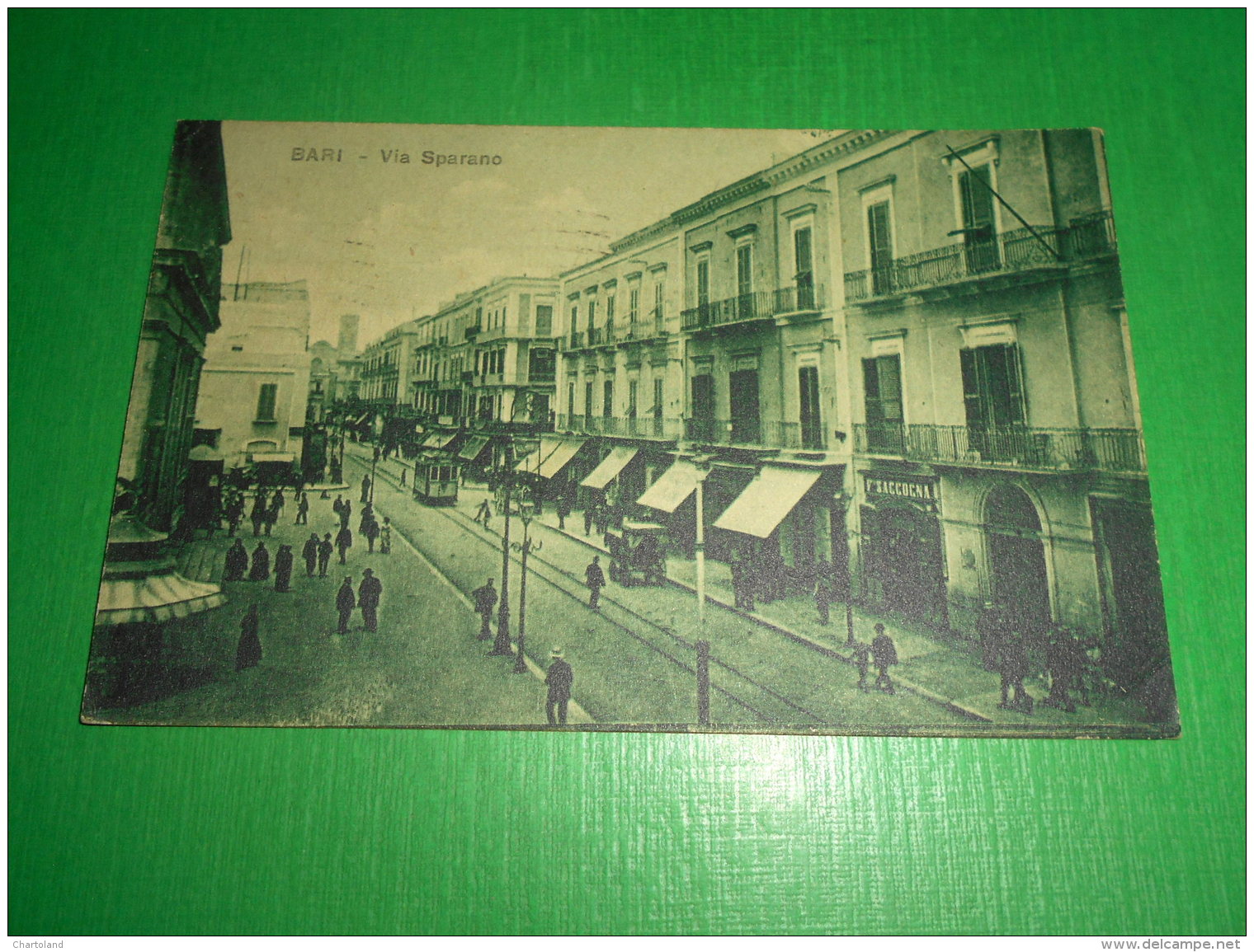 Cartolina Bari - Via Sparano 1923 - Bari