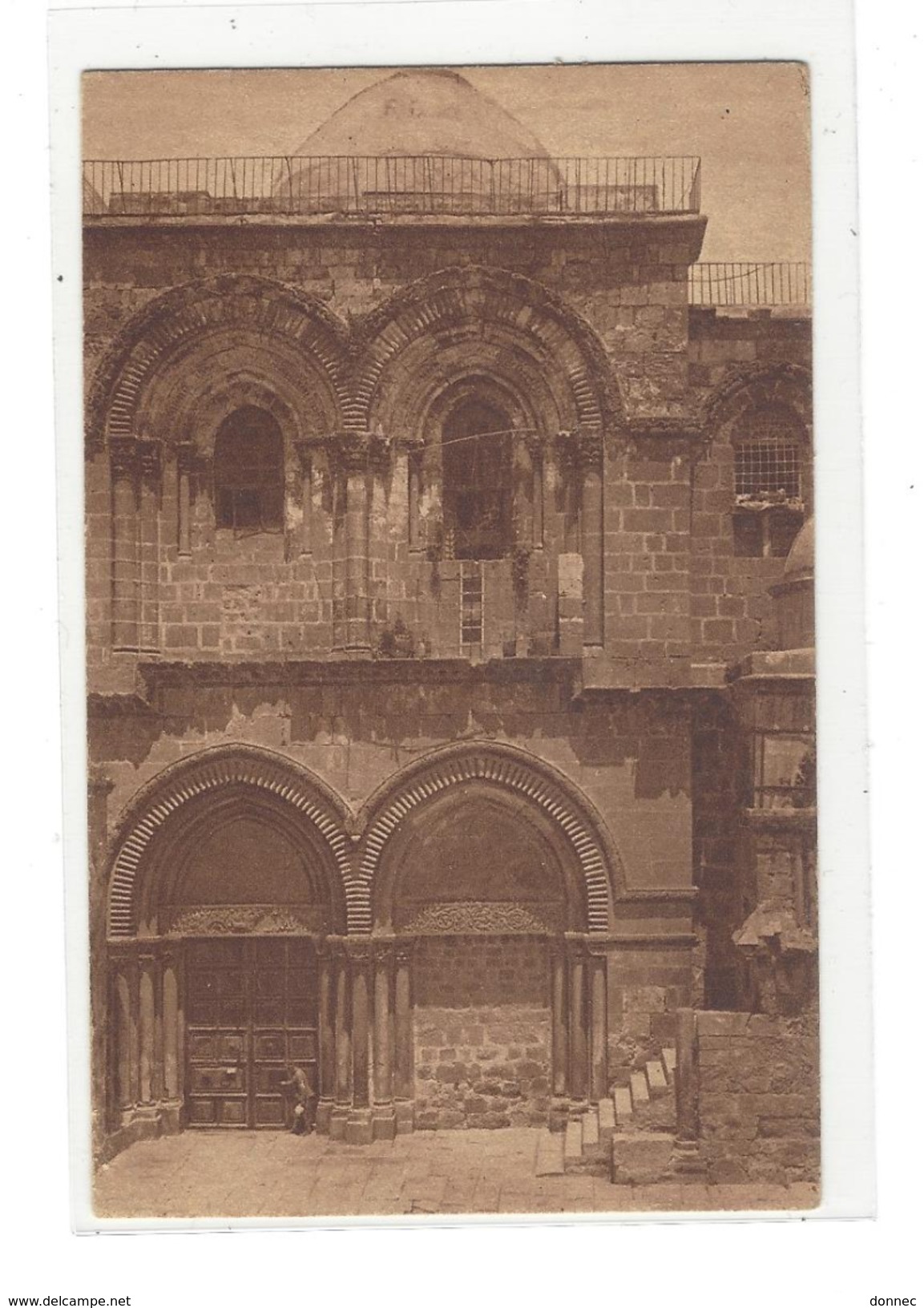 OBLITERATION Jérusalem 1951  Palestine Carte The Holy Sepulchre - Palestine