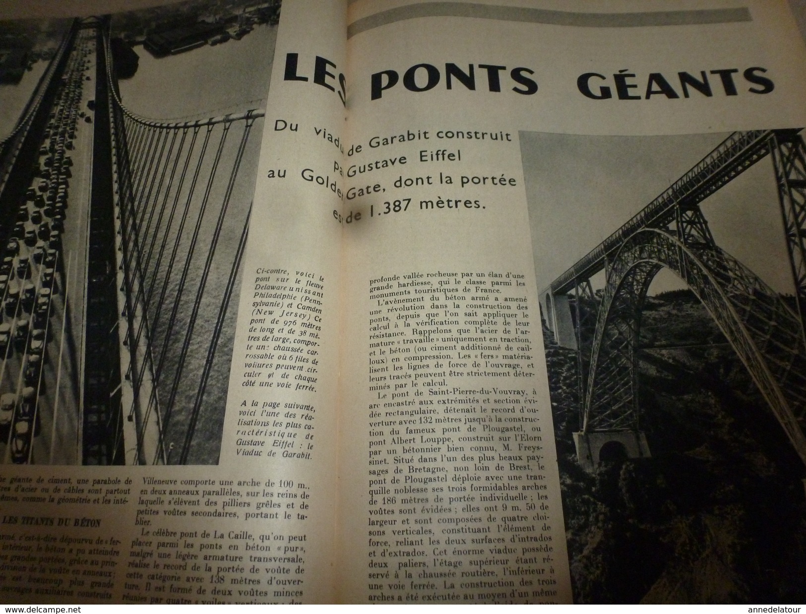 1951 SETA :Paris jadis;IRAN;Cigognes;Ponts géants(Garabit,Golden Gate,Plougastel,Fades,Tanus,Porto-Vila Nova(portugal)