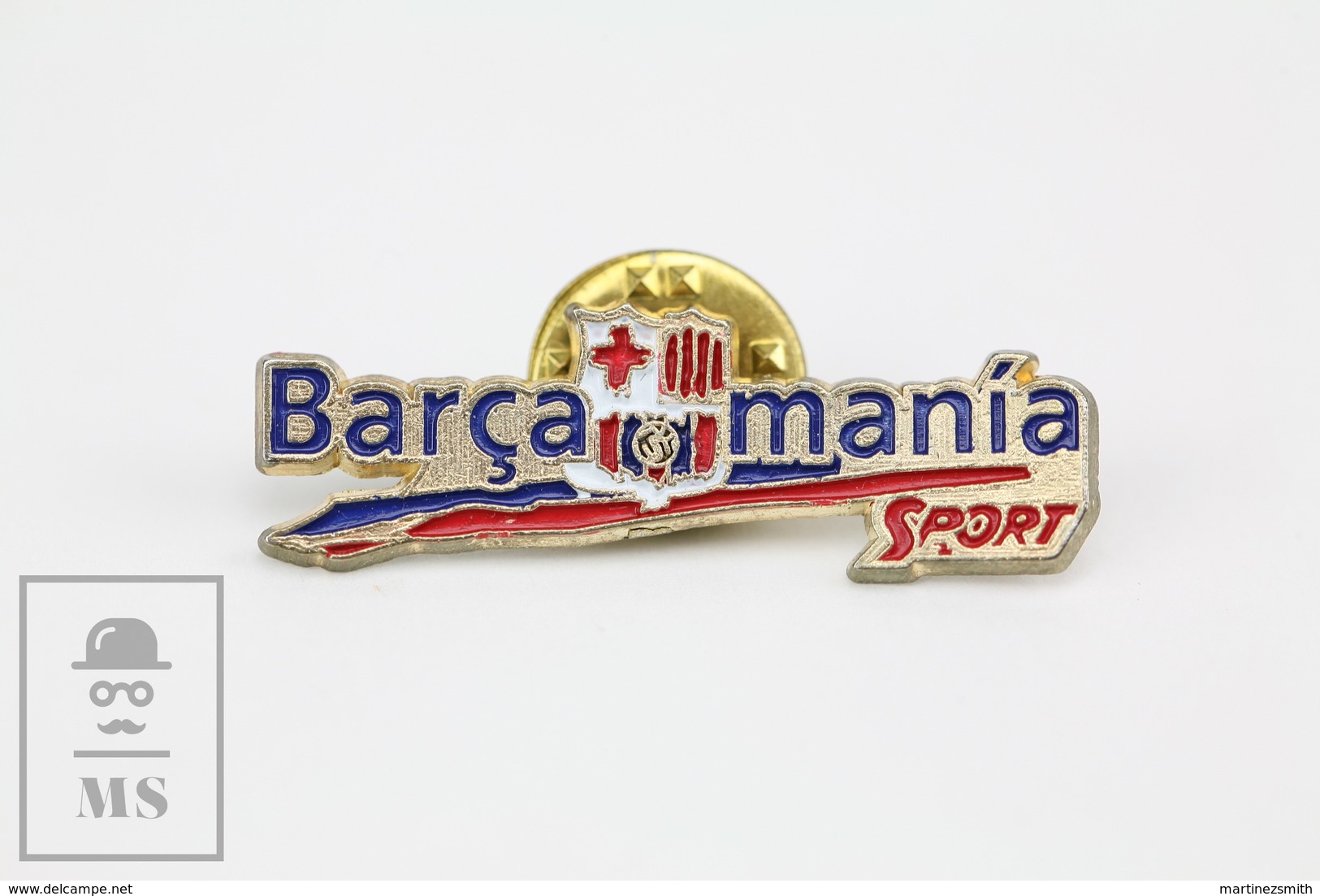 F.C. Barcelona Football Team Advertising - Barça Mania - Pin Badge - Fútbol