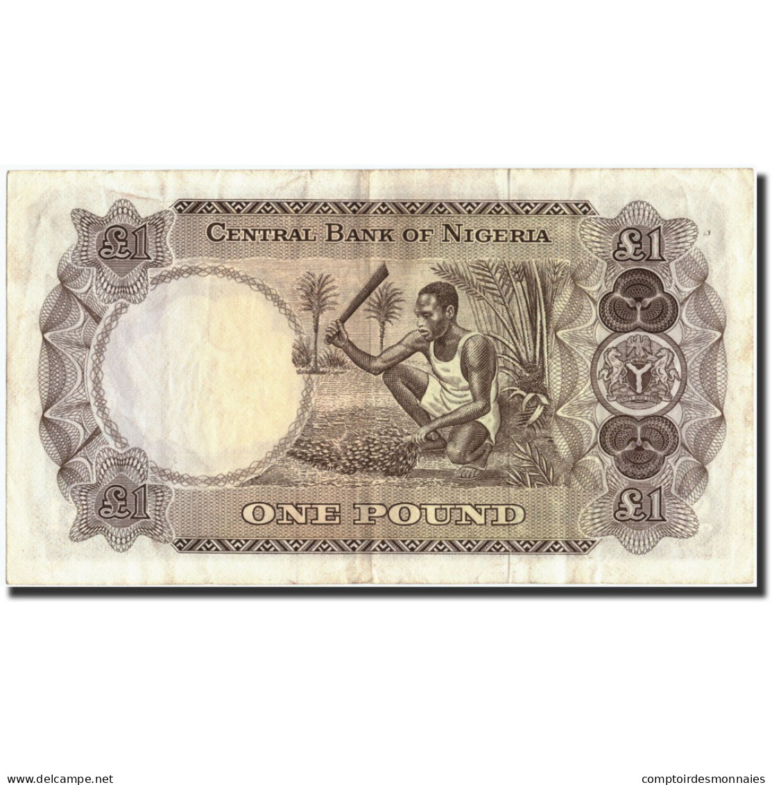Billet, Nigéria, 1 Pound, Undated (1968), Undated (1968), KM:12a, TTB+ - Nigeria