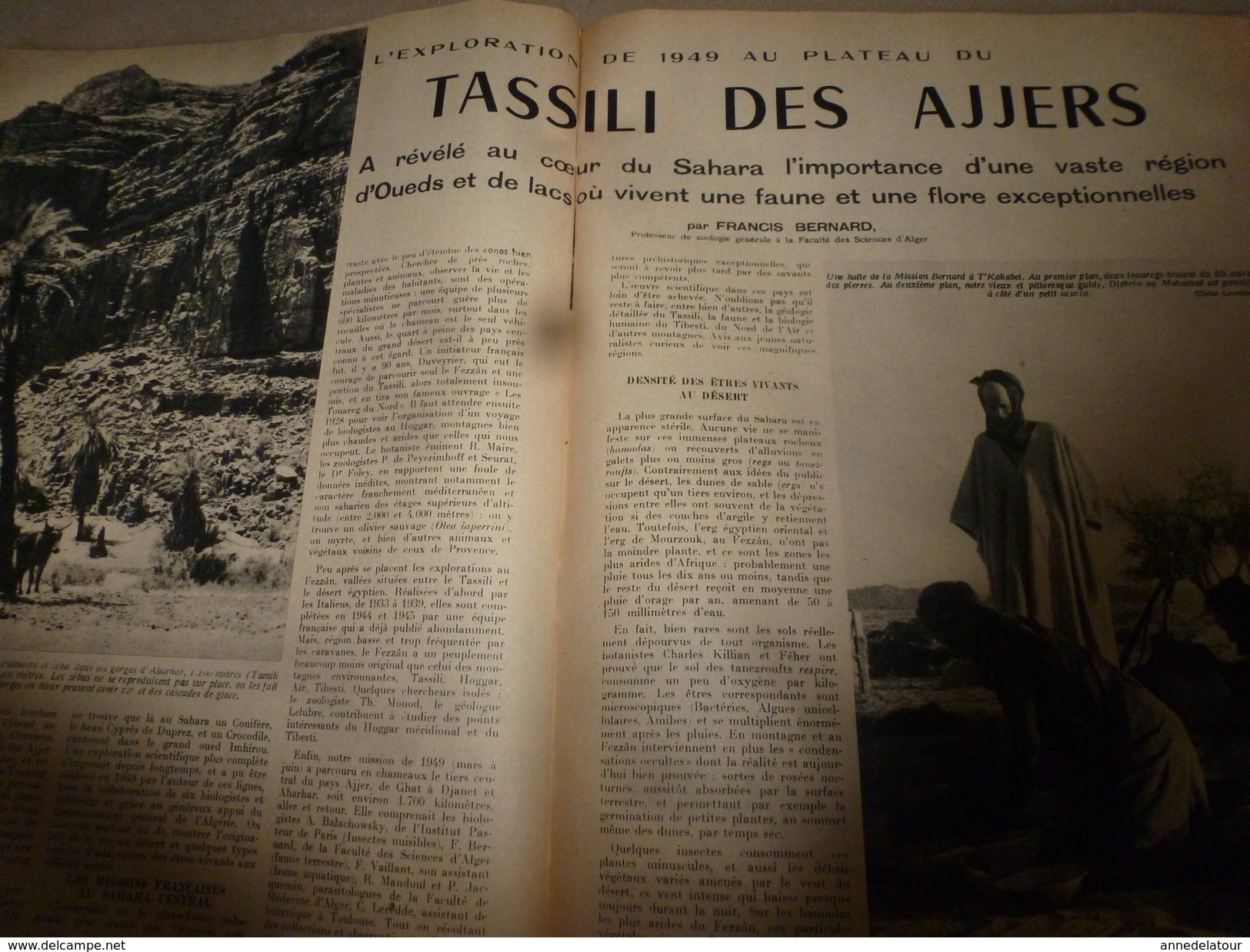 1951 SETA :Le chocolat; Tassili des Ajjers, Ahrhar,Aourari,Amaïs; Le Taleb; Les causes de la longévité; etc