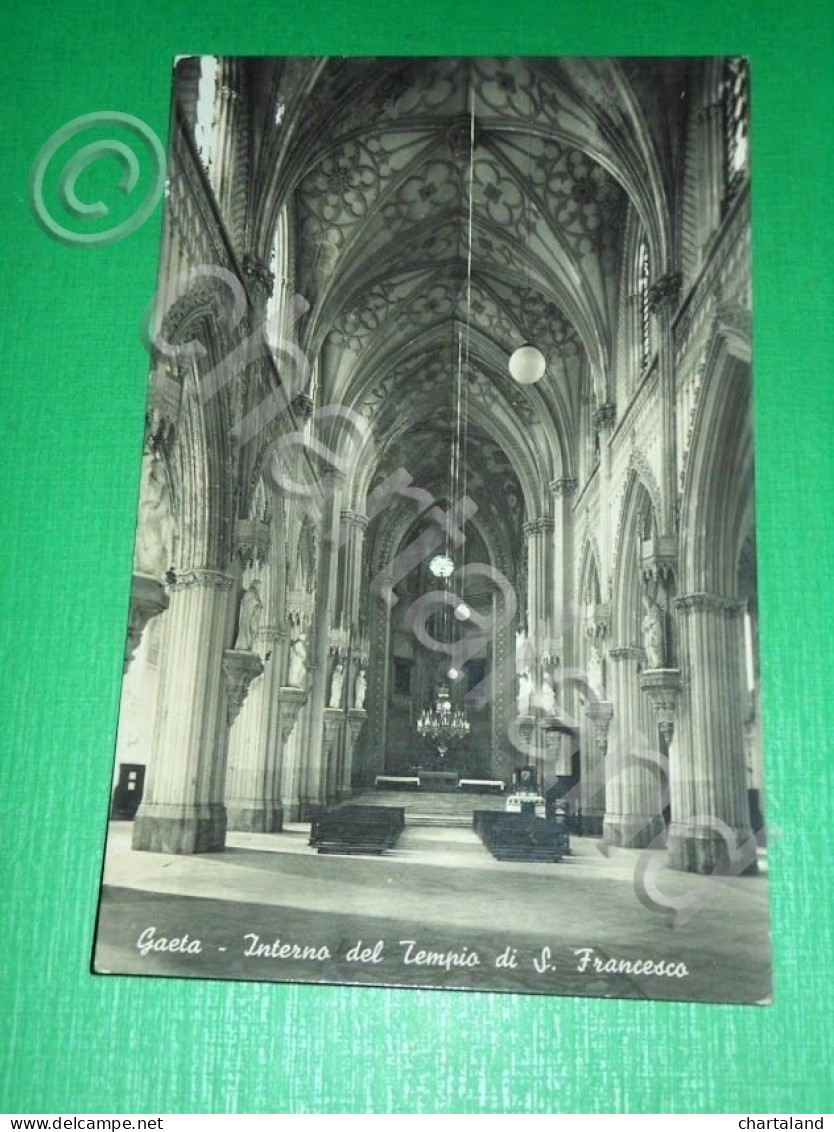 Cartolina Gaeta - Interno Del Tempio Di S. Francesco 1943 - Latina