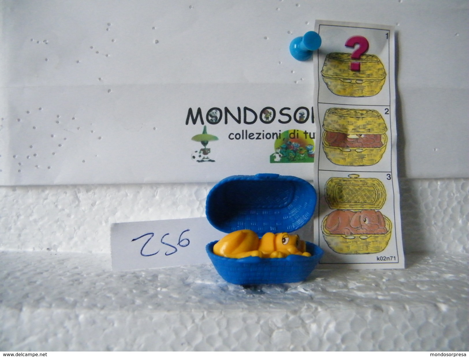 MONDOSORPRESA, (SC96-256A)  FERRERO, K02 N71  ANIMALE NEL PANIERE + CARTINA - Montables
