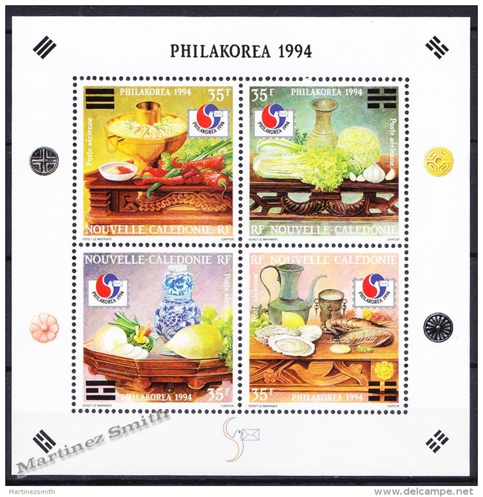 New Caledonia - Nouvelle Calédonie 1994 Yvert BF-17 Philakorea 1994, Philatelic Exposition - MNH - Miniature Sheet - Hojas Y Bloques