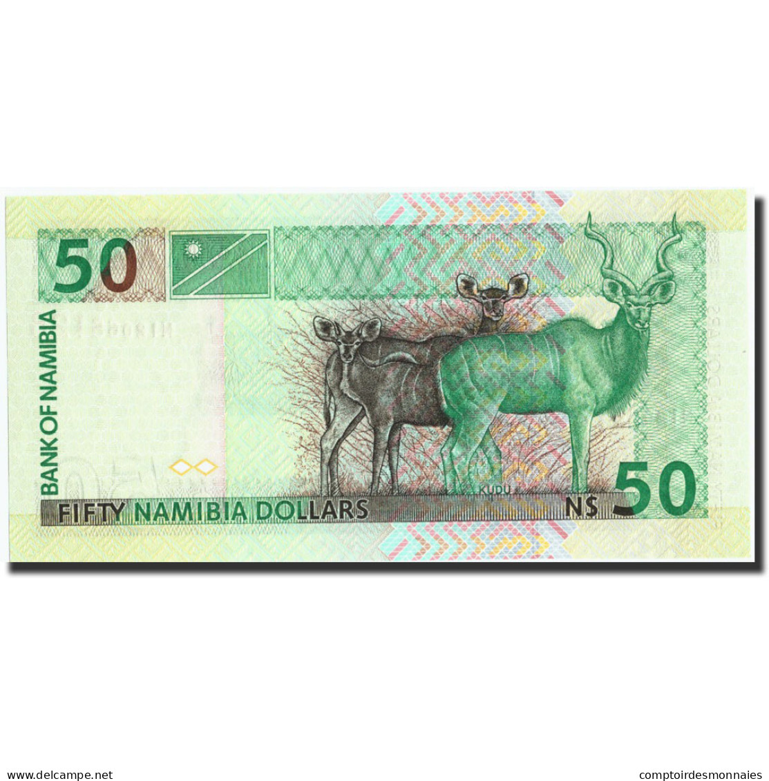 Billet, Namibia, 50 Namibia Dollars, Undated (1999), Undated (1999), KM:7a, NEUF - Namibie