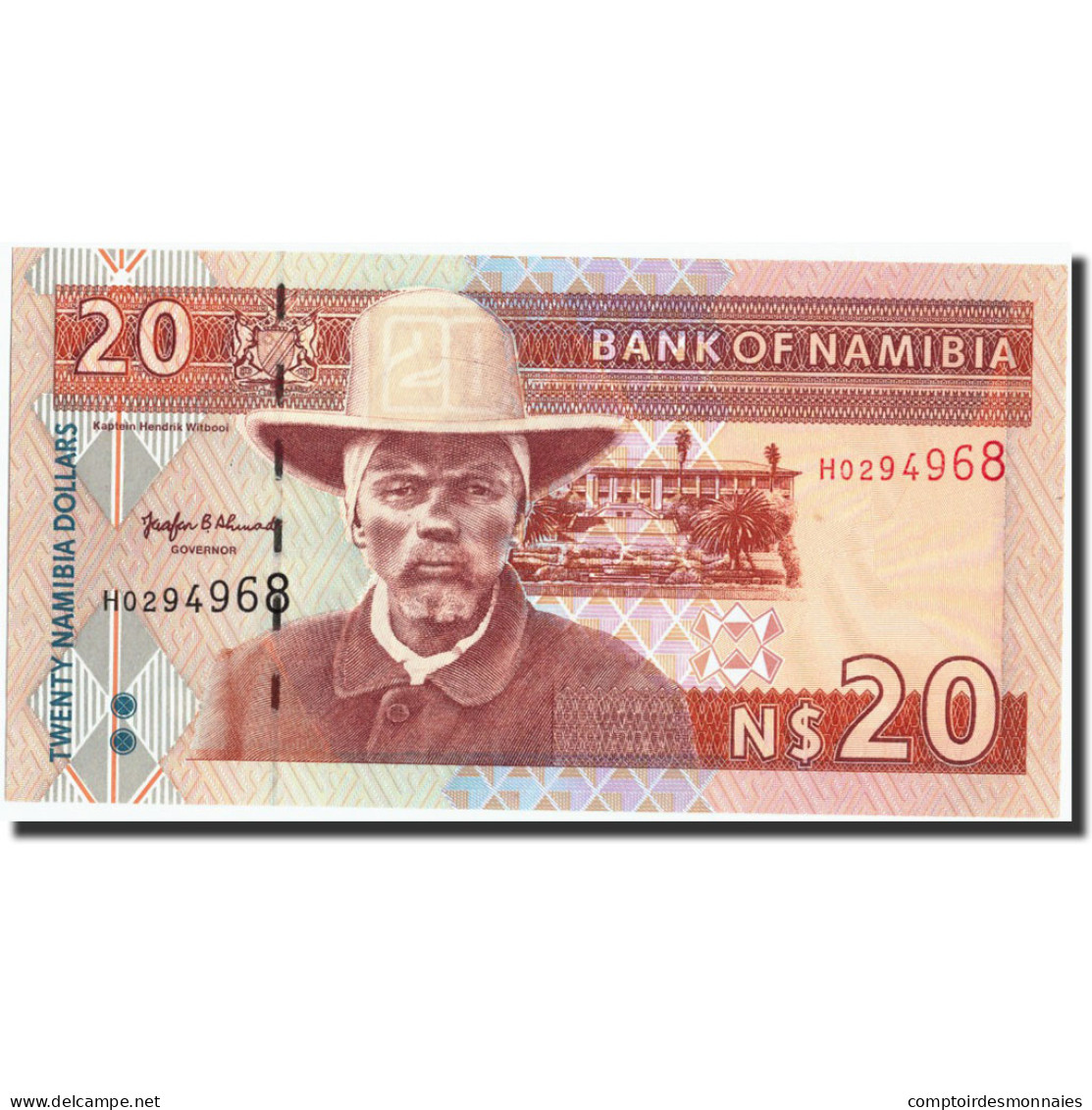 Billet, Namibia, 20 Namibia Dollars, 1996, 1996, KM:5a, NEUF - Namibië