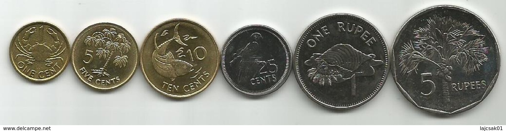 Seychelles 2004/2010. Set Of 6 Coins - Seychelles