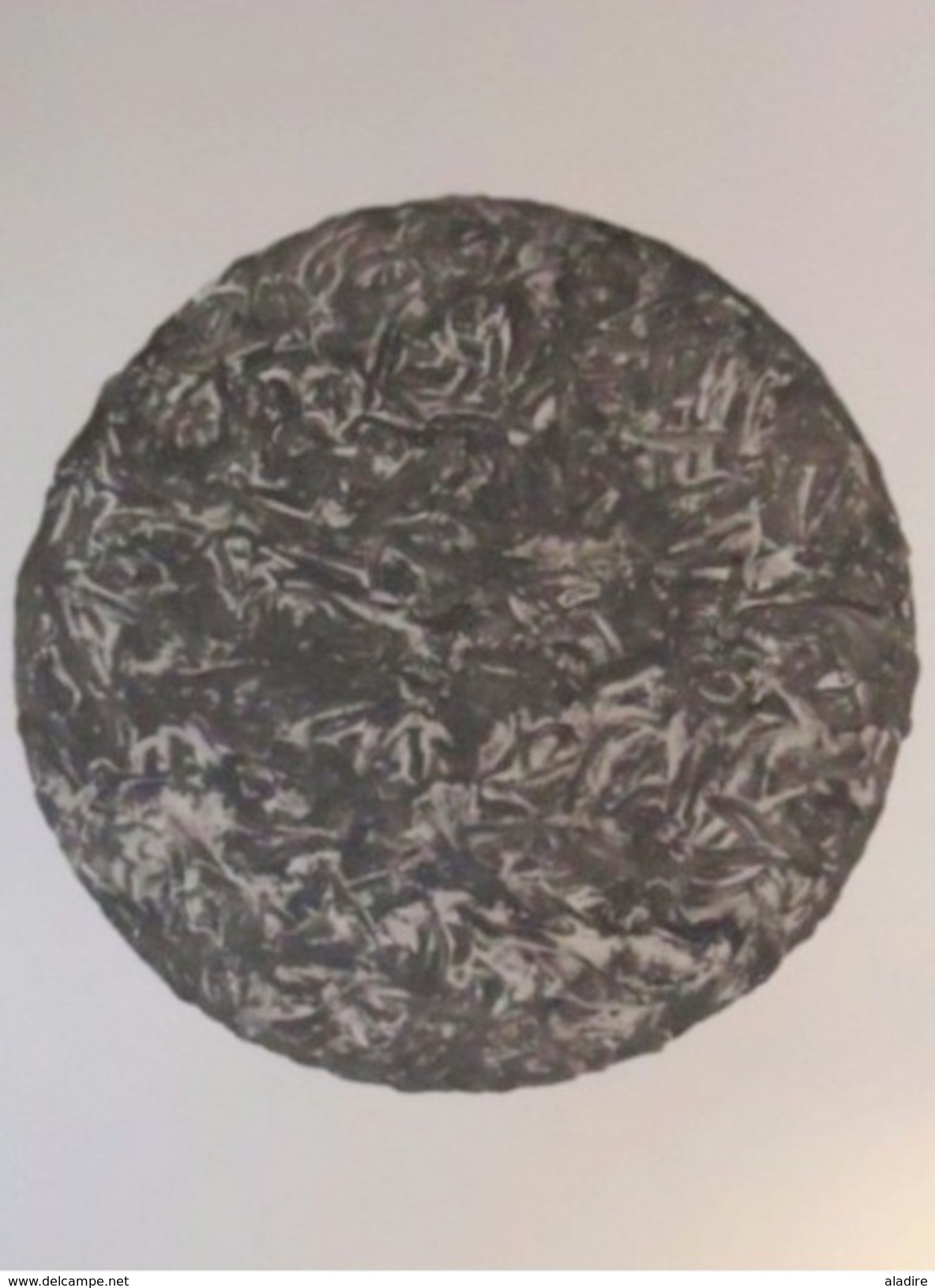 CHRISTOPHER  WARREN, Sculpteur  Franco-britannique - Noir Rond - Acrylique Sur Toile - 2014 - 90 Cm X 110 Cm - Acryl