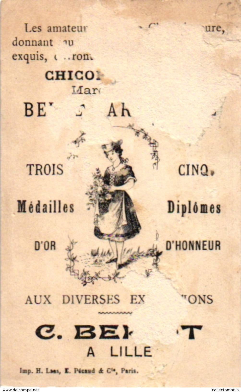 4Trade Cards Chromos Music Instr Violin Violon  Pub  Chicoree Sans Rivale Berlot Auxerre La Kabiline Ape Saxophone Litho