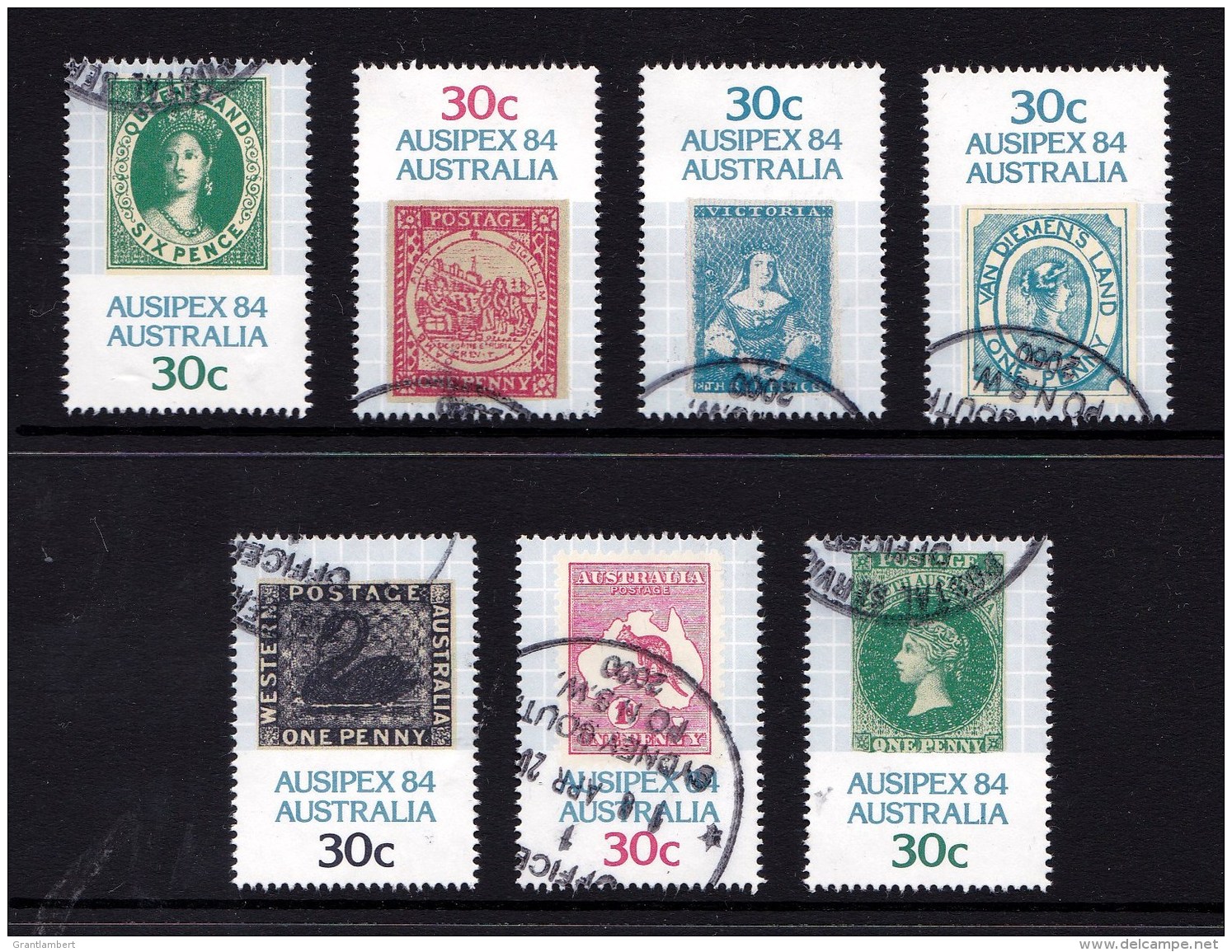 Australia 1984 Ausipex 84 Set Of 7 Used - Used Stamps