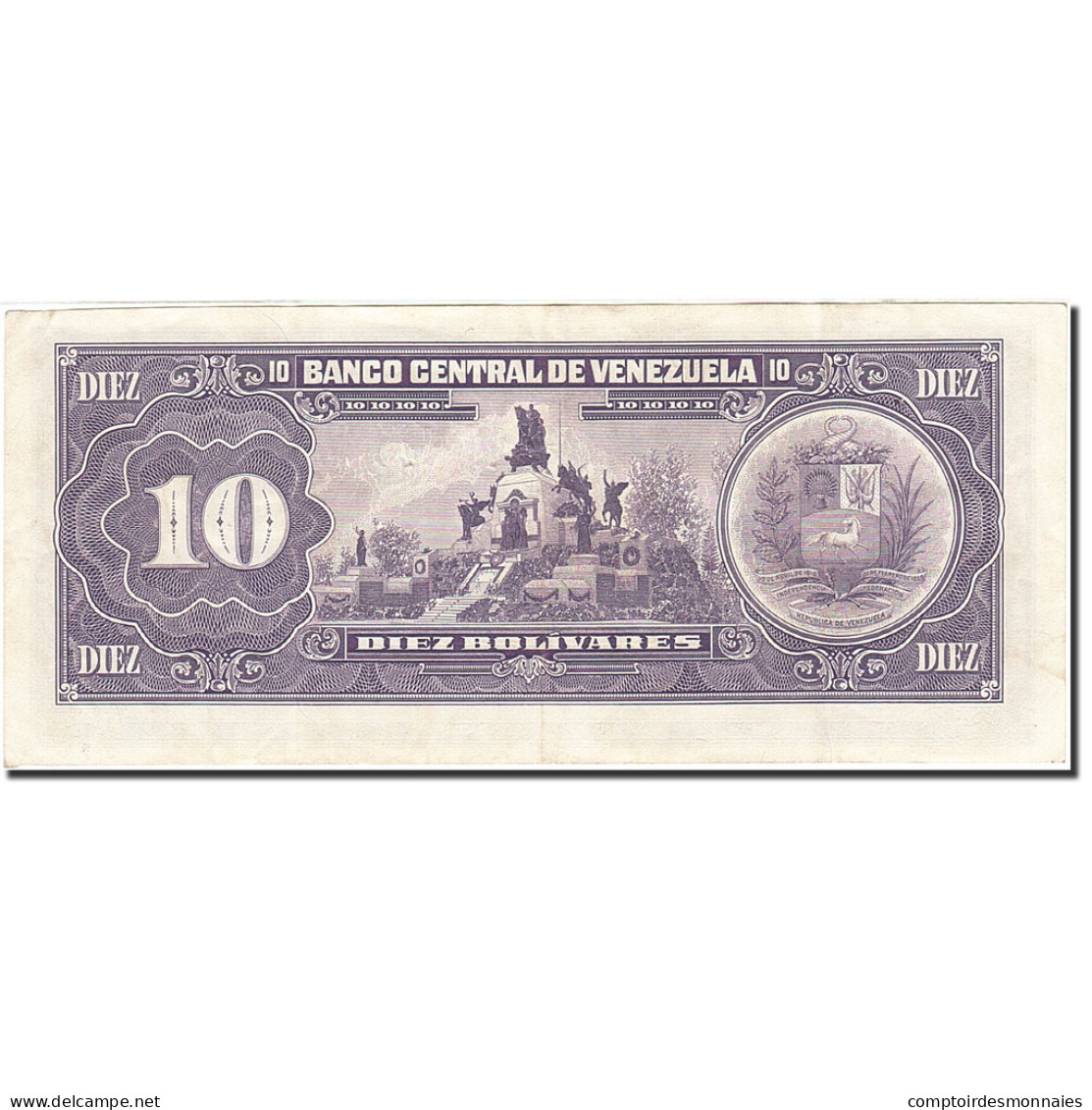 Billet, Venezuela, 10 Bolívares, 1981-1988, 1990-05-31, KM:61b, TTB - Venezuela