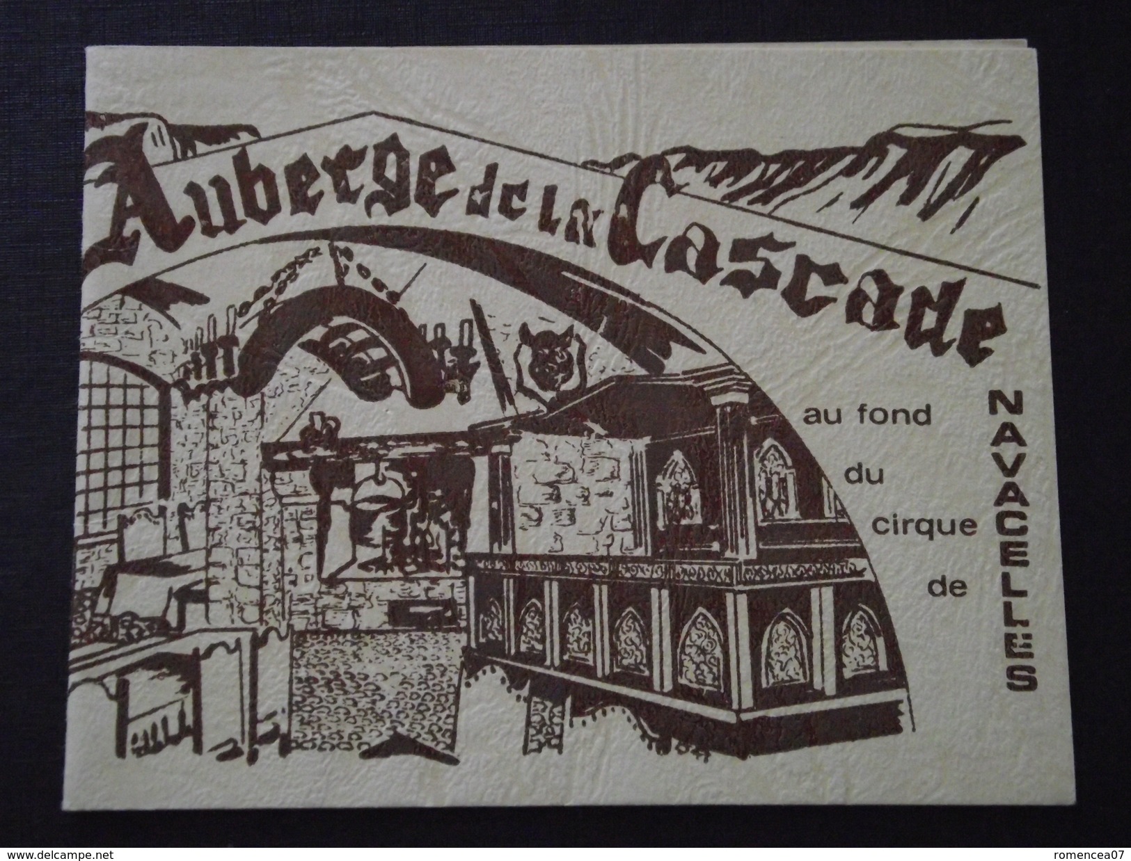 30 NAVACELLES - Carte De Visite - AUBERGE De La CASCADE - G. VERNAY, Propriétaire - A Voir ! - Cartes De Visite