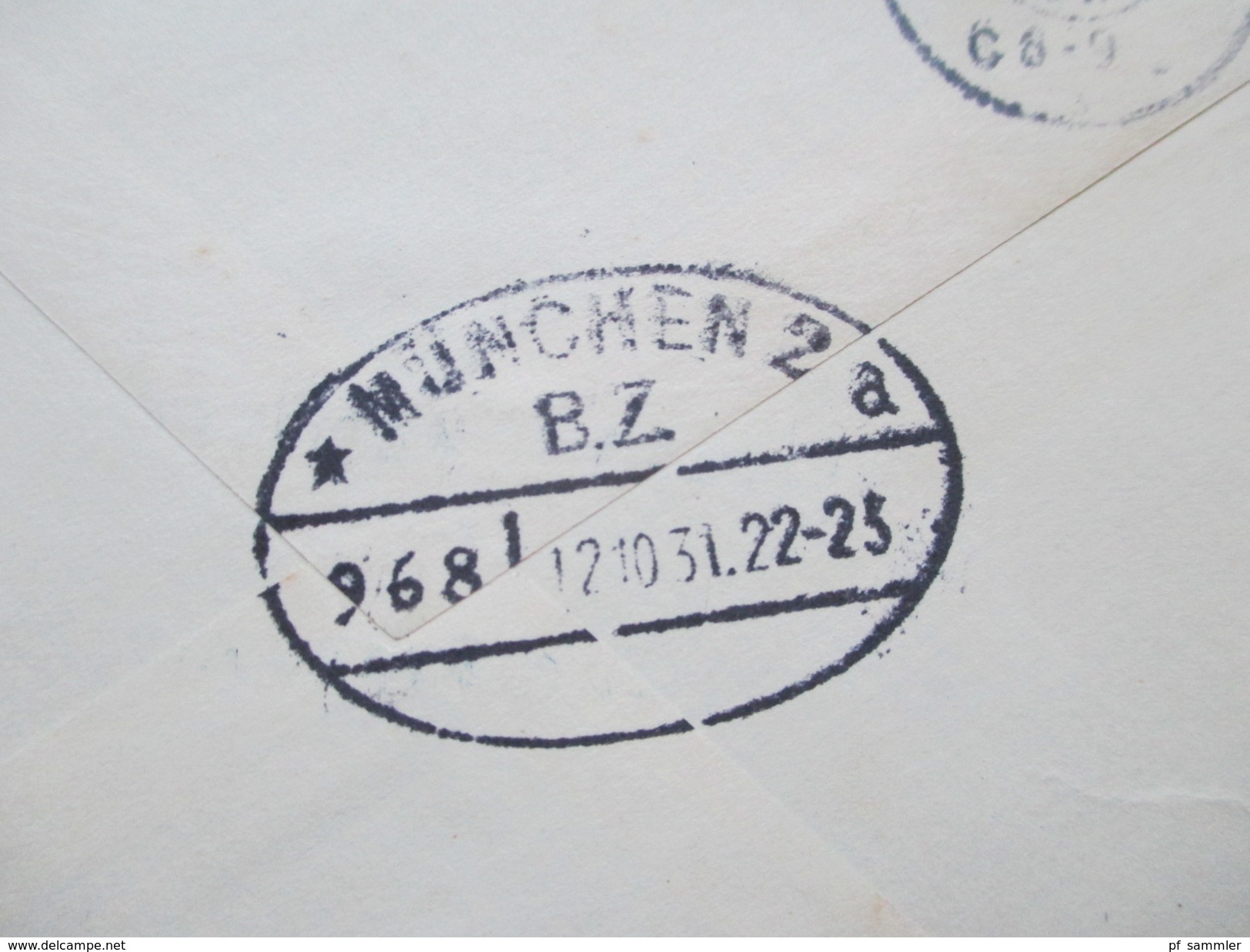 DR 1931 Einschreiben R Nr. 194 B Sonthofen. Hirschbrauerei Sonthofen J.B. Hastreiter. Nach München Mit Bahnpoststempel - Briefe U. Dokumente