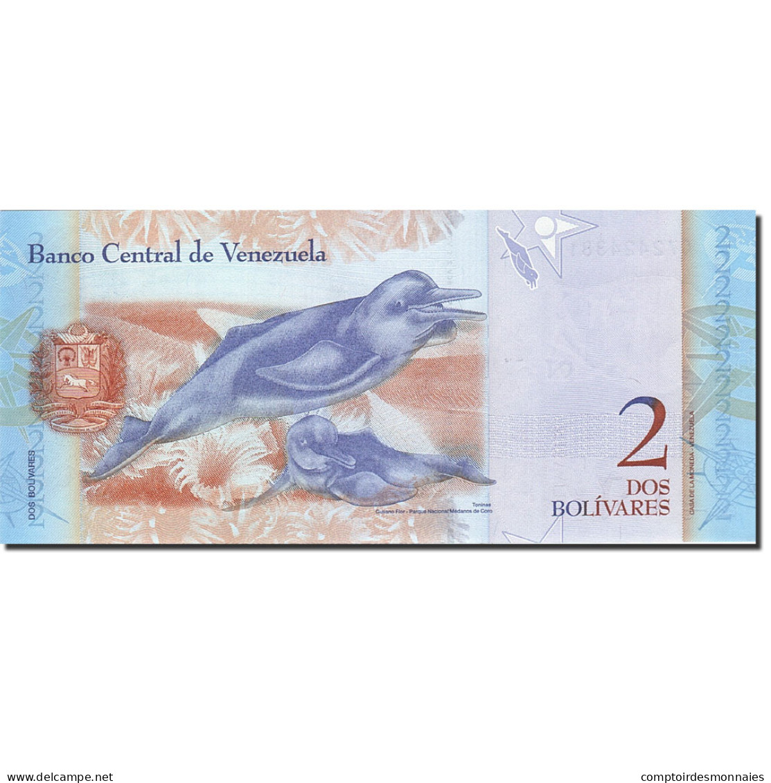 Billet, Venezuela, 2 Bolivares, 2007, 2007-03-20, KM:88a, NEUF - Venezuela