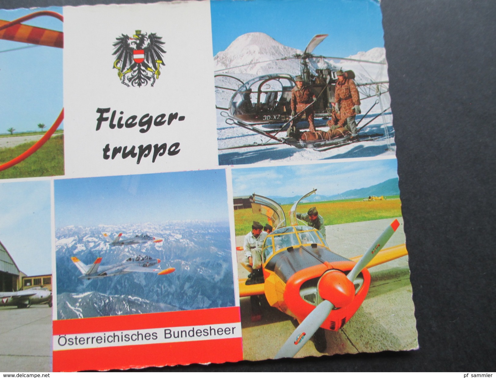 AK Österreich 1969 Fliegertruppe Österreichisches Bundesheer. Hubschrauber / Flugzeuge - Hélicoptères