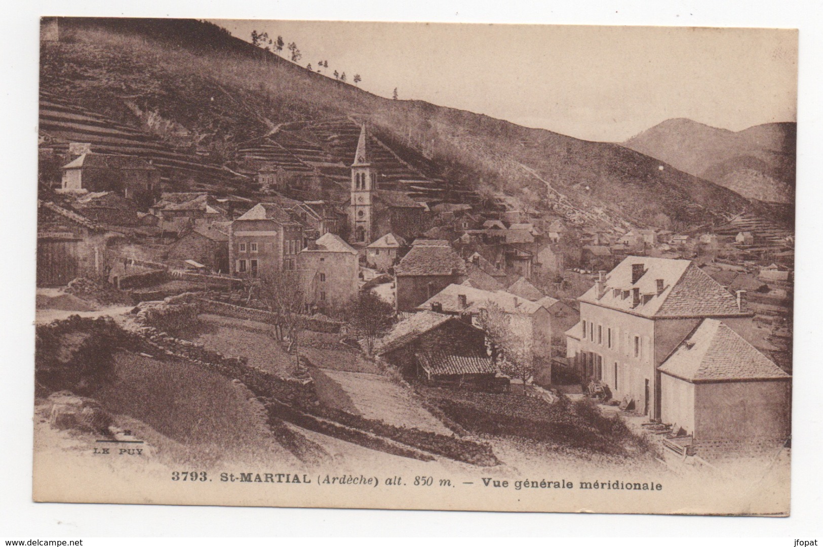 07 ARDECHE - SAINT MARTIAL Vue Générale Méridionale - Autres & Non Classés