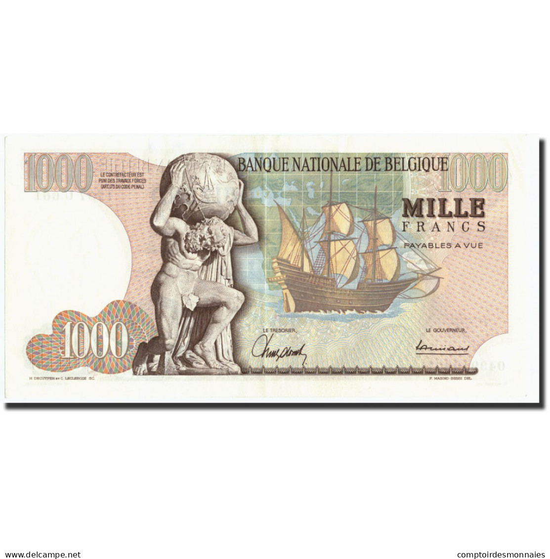 Billet, Belgique, 1000 Francs, 1962, 1962-09-27, KM:136a, TTB+ - 1000 Francos