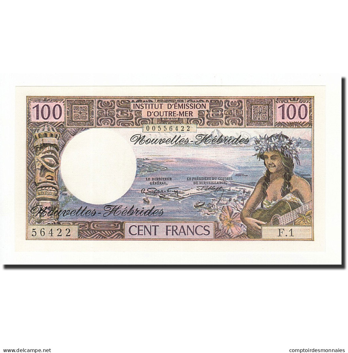 Billet, New Hebrides, 100 Francs, 1970, KM:18a, NEUF - Otros – Oceanía