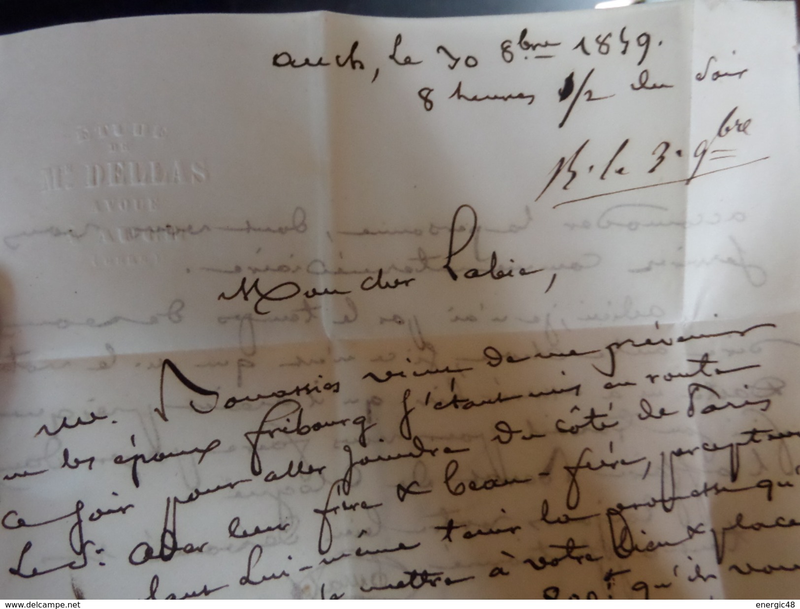 Lot Du 02.06.17_ 05_LAC Avec N°14 Superbe Nuance Verdatre? Sur ?, De Auch A Voir !! - 1853-1860 Napoléon III.