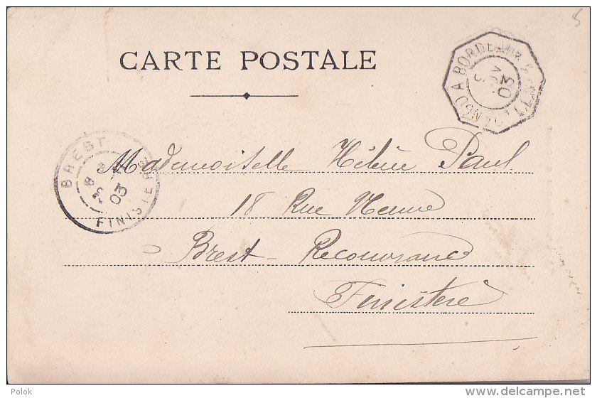 Bg - Cpa Conakry - Mission Catholique (Cachet Maritime à Date LOANGO à BORDEAUX Octogonal 1903) - Guinée Equatoriale