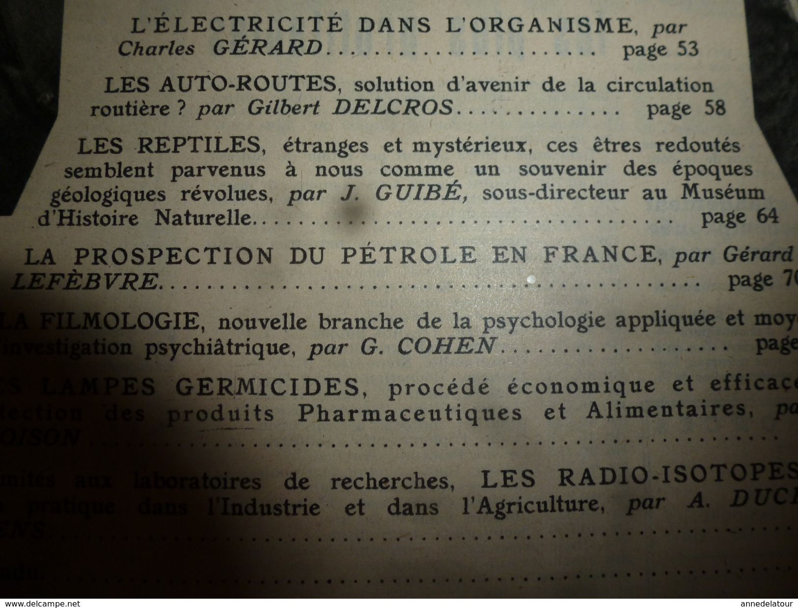 1952 SETA :Les REPTILES; Pétrole En France (Lacq, St-Marcet,,etc);AUTOROUTES (Marseilles, Rocquencourt,etc) - Wissenschaft