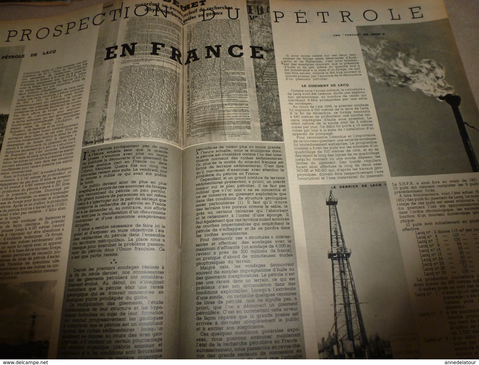 1952 SETA :Les REPTILES; Pétrole en France (Lacq, St-Marcet,,etc);AUTOROUTES (Marseilles, Rocquencourt,etc)