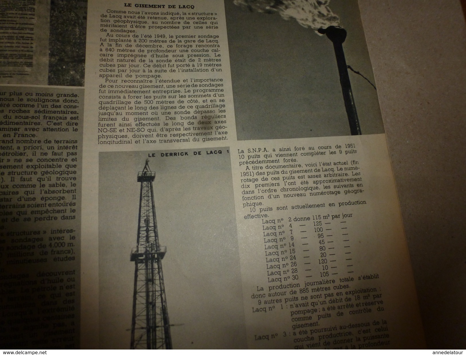 1952 SETA :Les REPTILES; Pétrole en France (Lacq, St-Marcet,,etc);AUTOROUTES (Marseilles, Rocquencourt,etc)