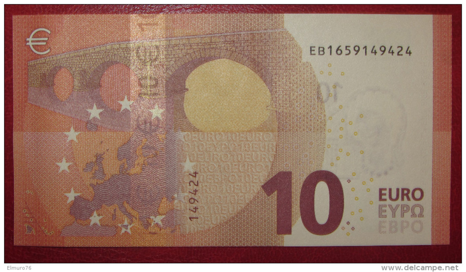 10 Euro E006G4 Serie EB Draghi Perfect UNC - 10 Euro