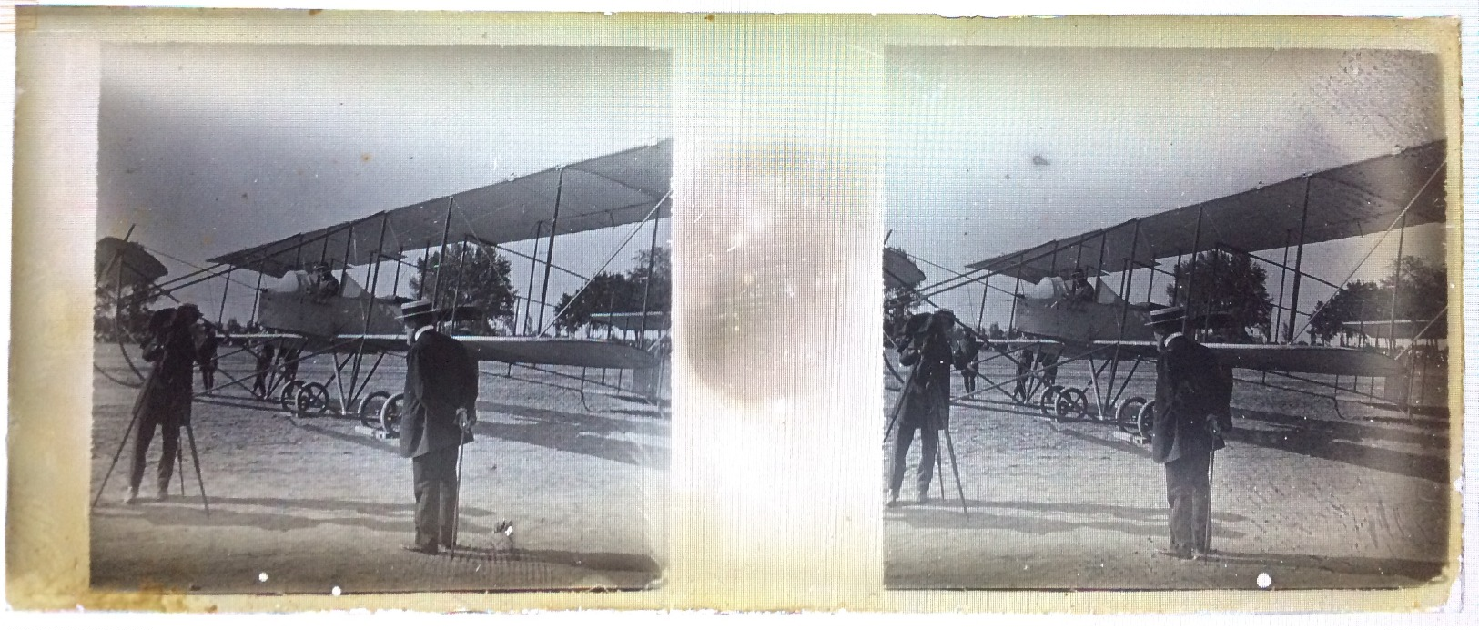 TRES RARE!!    7 MARS 1911 Plaque Photo AVIATION Grand Prix Michelin Aviation André Michelin - Plaques De Verre