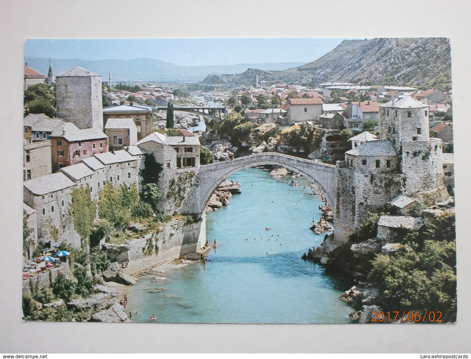 Postcard  Mostar The Old Bridge Stari Most Bosnia & Herzegovina My Ref B11245 - Bosnia And Herzegovina