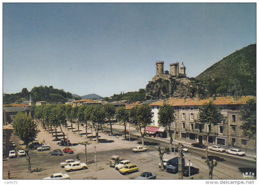 Foix 09 - Allées Villotte Et Château - Foix