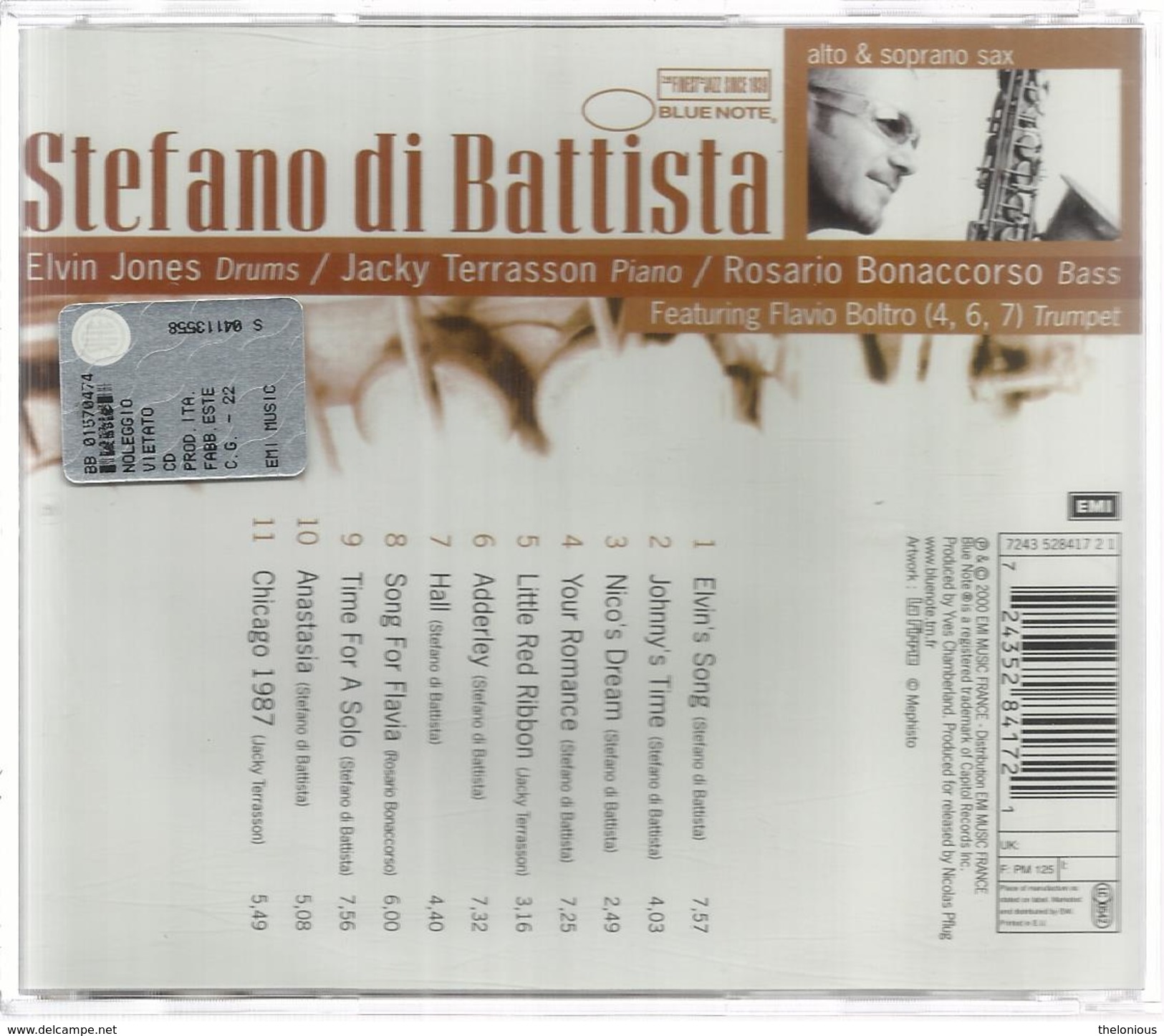 # CD: Stefano Di Battista / Jacky Terrasson / Elvin Jones / Rosario Bonaccorso - Jazz