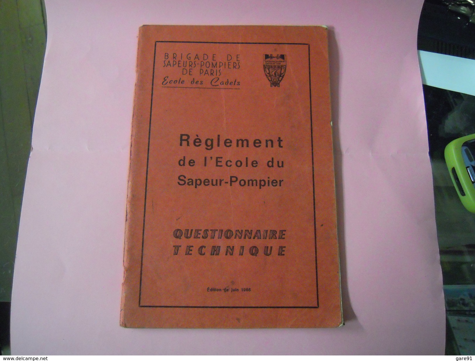 REGLEMENT De L'ECOLE DES SAPEUR POMPIERS - Pompiers