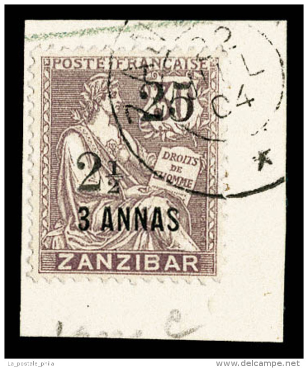 O N&deg;65c, 25 + 2 1/2 Sur 3a, Sans 'C' Apr&egrave;s 25 Sur Son Support. SUP. R.R. (certificat)   Cote: 2200 Euros... - Used Stamps