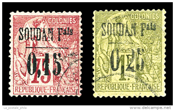 O N&deg;1/2, 0.15 Sur 75c Rose Et 0.25 Sur 1f Olive, Les 2 Exemplaires SUP. R.R. (sign&eacute;s Brun/certificat)  ... - Used Stamps