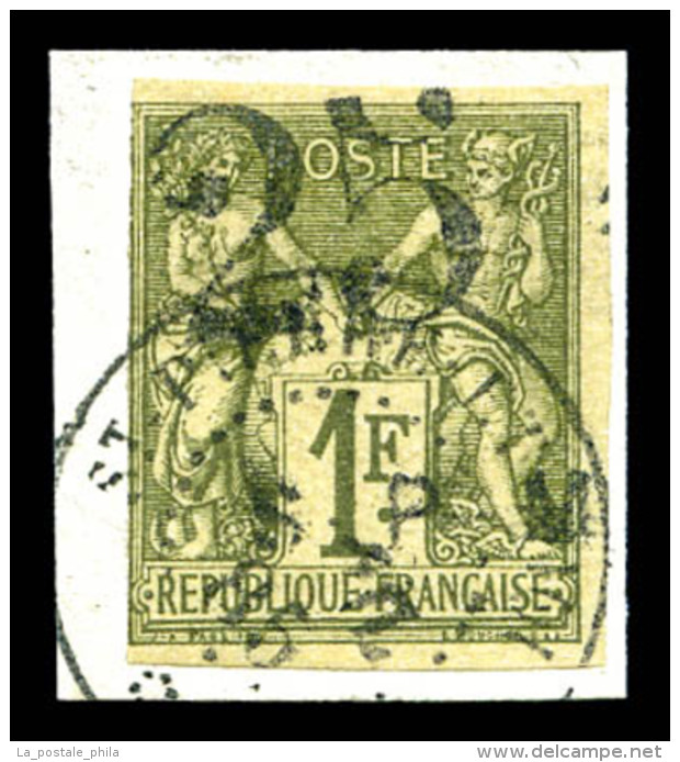O N&deg;3, 25 Sur 1F Olive Sur Son Support. TB. R.R. (certificat)   Cote: 2800 Euros   Qualit&eacute;: O - Unused Stamps