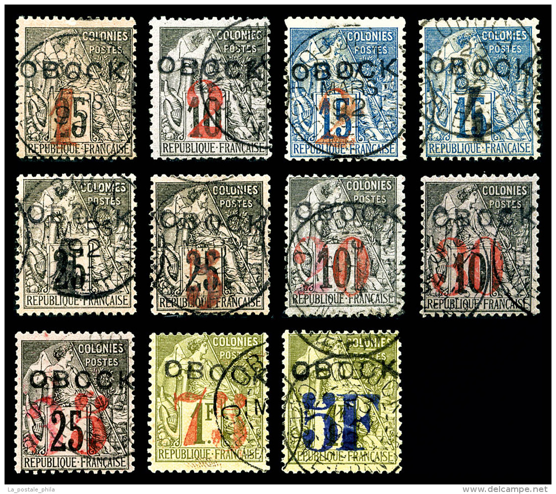 O N&deg;21/31, S&eacute;rie Compl&egrave;te De 1892, Les 11 Valeurs SUP (sign&eacute;s Calves/Brun/certificat)  ... - Used Stamps